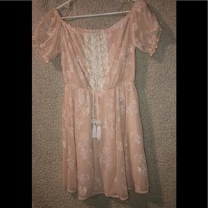 off the shoulder dress